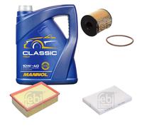FEBI BILSTEIN Controllo Set 5L MANNOL Classic 10W-40 Per Citroën C4 I LC