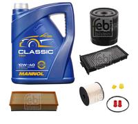 FEBI BILSTEIN Controllo Set 5L MANNOL Classic 10W-40 Per Citroën C5 I Break