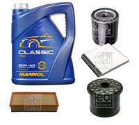 FEBI BILSTEIN Controllo Set 5L MANNOL Classic 10W-40 Per Citroën Xantia X1