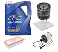 FEBI BILSTEIN Controllo Set 5L MANNOL Classic 10W-40 Per Dacia Duster