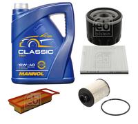 FEBI BILSTEIN Controllo Set 5L MANNOL Classic 10W-40 Per Fiat Idea 350_ 1.9