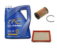 FEBI BILSTEIN Controllo Set 5L MANNOL Classic 10W-40 Per Opel Corsa B 73