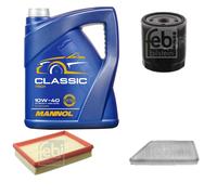 FEBI BILSTEIN Controllo Set 5L MANNOL Classic 10W-40 Per Peugeot 206