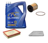 FEBI BILSTEIN Controllo Set 5L MANNOL Classic 10W-40 Per Peugeot 206 CC 2D