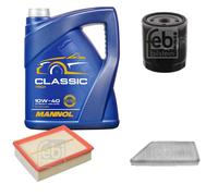 FEBI BILSTEIN Controllo Set 5L MANNOL Classic 10W-40 Per Peugeot 206 CC 2D