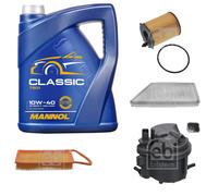 FEBI BILSTEIN Controllo Set 5L MANNOL Classic 10W-40 Per Peugeot 206+ T3E