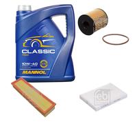 FEBI BILSTEIN Controllo set 5L MANNOL Classic 10W-40 per Peugeot 307 3A/C