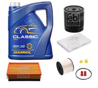 FEBI BILSTEIN Controllo Set 5L MANNOL Classic 10W-40 Per Peugeot 307 Break
