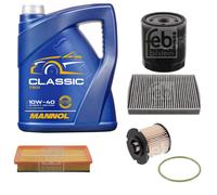 FEBI BILSTEIN Controllo Set 5L MANNOL Classic 10W-40 Per Peugeot 508 I 8D