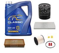 FEBI BILSTEIN Controllo Set 5L MANNOL Classic 10W-40 Per Peugeot 807 E 2.2