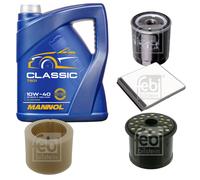 FEBI BILSTEIN Controllo Set 5L MANNOL Classic 10W-40 Per Peugeot Partner