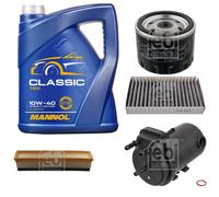 FEBI BILSTEIN Controllo set 5L MANNOL Classic 10W-40 per Renault Clio II