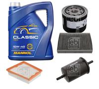 FEBI BILSTEIN Controllo Set 5L MANNOL Classic 10W-40 Per Renault Scénic III