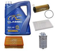 FEBI BILSTEIN Controllo set 5L MANNOL Classic 10W-40 per VW Passat Variant