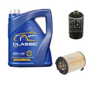 FEBI BILSTEIN Controllo set 5L MANNOL Classic 10W-40 per VW Passat Variant