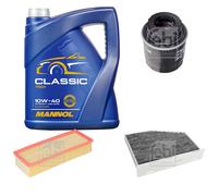 FEBI BILSTEIN Controllo Set 5L MANNOL Classic 10W-40 Per VW Touran 1T1 1T2