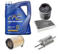 FEBI BILSTEIN Controllo Set 5L MANNOL Defender 10W-40 Per Audi A3 Sportback