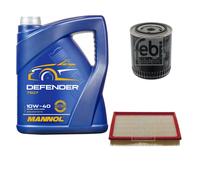 FEBI BILSTEIN Controllo Set 5L MANNOL Defender 10W-40 Per Audi Cabriolet