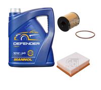 FEBI BILSTEIN Controllo Set 5L MANNOL Defender 10W-40 Per Citroën C4 Picasso