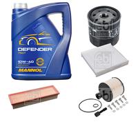 FEBI BILSTEIN Controllo Set 5L MANNOL Defender 10W-40 Per Dacia Logan MCV II
