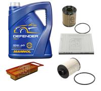 FEBI BILSTEIN Controllo Set 5L MANNOL Defender 10W-40 Per Fiat Idea 350_ 1.9