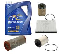 FEBI BILSTEIN Controllo Set 5L MANNOL Defender 10W-40 Per Fiat Idea 350_ 1.9