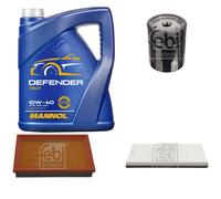 Febi BILSTEIN Controllo Set 5L mannol Defender 10W-40 per Ford Fiesta Scatola