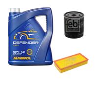Febi BILSTEIN Controllo Set 5L mannol Defender 10W-40 per Peugeot 807 E 2.2