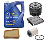 FEBI BILSTEIN Controllo set 5L MANNOL Defender 10W-40 per Renault Scénic II