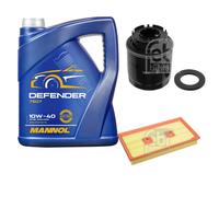 FEBI BILSTEIN Controllo set 5L MANNOL Defender 10W-40 per VW Golf V 1 K 1 1.6
