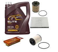 Febi BILSTEIN Controllo Set 5L mannol D'Elite 5W-40 per Fiat Grande