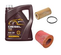 FEBI BILSTEIN Controllo Set 5L MANNOL Diesel TDI 5W-30 Per Audi A6 4F2 C6