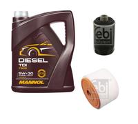 FEBI BILSTEIN Controllo Set 5L MANNOL Diesel TDI 5W-30 Per Audi A6 Avant