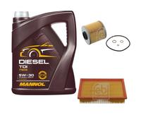 FEBI BILSTEIN Controllo Set 5L MANNOL Diesel TDI 5W-30 Per BMW 3er Cabriolet