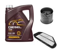 FEBI BILSTEIN Controllo Set 5L MANNOL Diesel TDI 5W-30 Per Chevrolet Spark