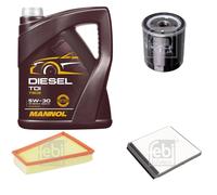 FEBI BILSTEIN Controllo Set 5L MANNOL Diesel TDI 5W-30 Per Citroën Berlingo