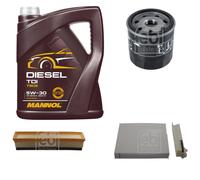 FEBI BILSTEIN Controllo set 5L MANNOL Diesel TDI 5W-30 per Dacia Duster