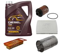 FEBI BILSTEIN Controllo Set 5L MANNOL Diesel TDI 5W-30 Per Fiat 500 C 312