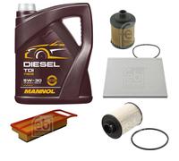 FEBI BILSTEIN Controllo Set 5L MANNOL Diesel TDI 5W-30 Per Fiat Doblo