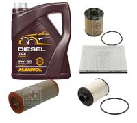 FEBI BILSTEIN Controllo Set 5L MANNOL Diesel TDI 5W-30 Per Fiat Idea 350
