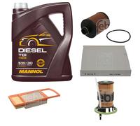 FEBI BILSTEIN Controllo Set 5L MANNOL Diesel TDI 5W-30 Per Fiat Panda 169