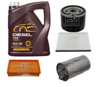 FEBI BILSTEIN Controllo Set 5L MANNOL Diesel TDI 5W-30 Per Fiat Stilo Multi