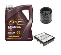 FEBI BILSTEIN Controllo Set 5L MANNOL Diesel TDI 5W-30 Per Hyundai Elantra