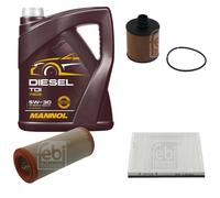 FEBI BILSTEIN Controllo set 5L MANNOL Diesel TDI 5W-30 per Idea di Fiat 350_