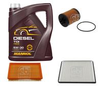 FEBI BILSTEIN Controllo Set 5L MANNOL Diesel TDI 5W-30 Per Opel Agila (A)
