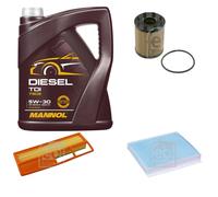 FEBI BILSTEIN Controllo Set 5L MANNOL Diesel TDI 5W-30 Per Opel Combo
