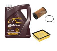 FEBI BILSTEIN Controllo Set 5L MANNOL Diesel TDI 5W-30 Per Opel Corsa D S07