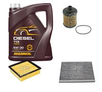 FEBI BILSTEIN Controllo Set 5L MANNOL Diesel TDI 5W-30 Per Opel Corsa D S07