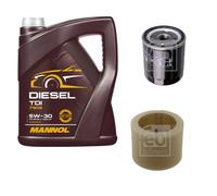 FEBI BILSTEIN Controllo Set 5L MANNOL Diesel TDI 5W-30 Per Peugeot Partner