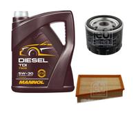 FEBI BILSTEIN Controllo set 5L MANNOL Diesel TDI 5W-30 per Renault Megane II